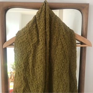 Olive green Free People scarf (never worn)